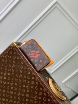 LV M11702 褪色花拉链款 Monogram Eclipse帆布 顶级复刻