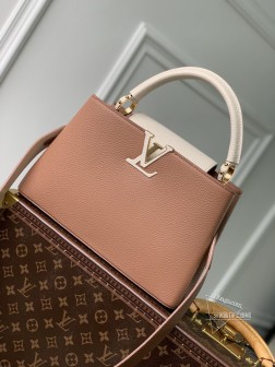 LV M21296 Capucines MM手袋 中号 小牛皮 金属饰件 复刻