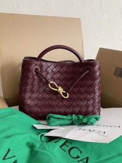 BV Andiamo公文包 8字扣 小号 酒红色 old money风 高仿