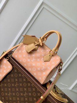 LV M24424 Speedy P9 Bandoulière 25 Monogram Leather 手袋 柔软牛皮