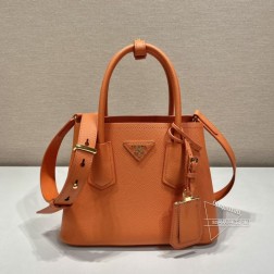 Prada普拉达 1BG443 小号购物袋 Double手袋 真皮材质 高仿