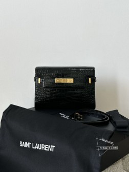 YSL 曼哈顿 黑金小号 鳄鱼纹 通勤包 顶级复刻