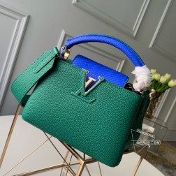 LV CAP MiNi N95509 手袋 蟒蛇皮/黑色Taurillon顶级复刻