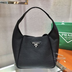 Prada普拉达 1BC127新款水桶包 小牛皮菜篮子托特包 价格