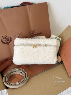 LP Loro Piana L毛毛款 羊羔毛大毛绒包 高仿