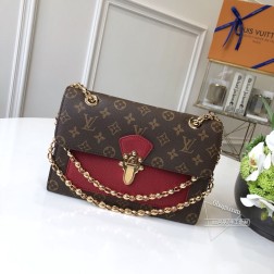 LV M41732 Monogram帆布+小牛皮单肩手提包 设计优雅