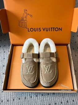 代购级 Louis Vuitto 24ss博肯毛毛鞋Lv. 24秋冬可爱毛毛鞋,勃肯鞋型体,玛丽 691