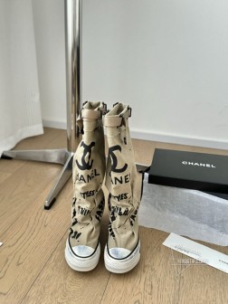 PChanel 24s隐藏款帆布小白鞋!Vintage感满满,中古复刻款get啦~高邦帆布适配秋冬, 1447