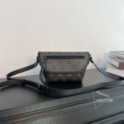 Louis Vuitton 12806 Pulse Mini邮差包 高仿 皮革/经典黑花
