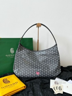 GOYARD Hobo拉链托特包 灰色红爱心 高仿 1W多购入