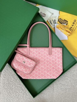 GOYARD ZP粉色 中古mini tote 顶级A货 草莓味