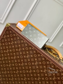 LV M11546 Damier Rush 钱夹 灰绿皮革秋冬新款