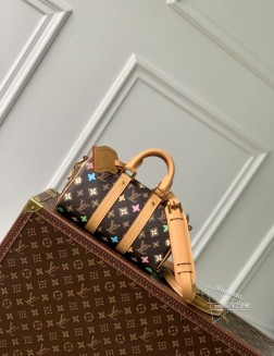 LV M24849 Keepall Bandoulière 25 手袋 Monogram Craggy 帆布