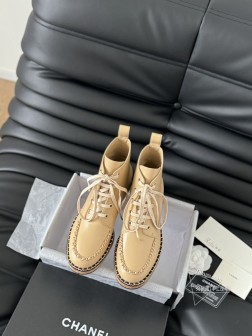 Chanel 小香24A新品蝴蝶结链条短靴原版11复刻 经典中的经典无论搭配裤装还是裙装都是完美小圆 1249