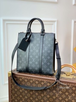 LV M46098 手袋 Monogram Eclipse 材质 原单设计灵感自 Sac Plat