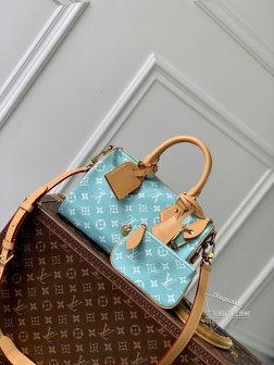 LV M24423 Speedy P9 Bandoulière 25 Monogram Leather 手袋 - 浅绿牛皮革