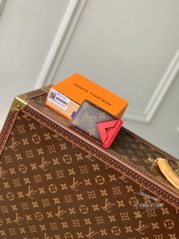 LV M12853 磁吸式卡夹 Monogram Macassar 帆布/明丽皮革内衬