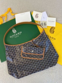 GOYARD hobo拉链托特包 黑棕色 单肩带 法式优雅 1W