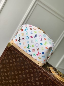 LV M13743 化妆包 Monogram Denim 面料 牛仔色调 牛皮革饰边