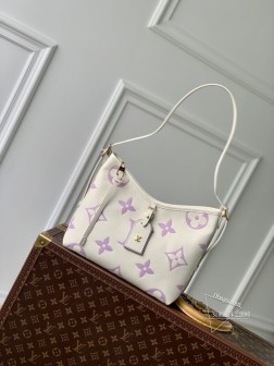 LV M46288 CarryAll小号手袋 Monogram Empreinte皮革 紫色