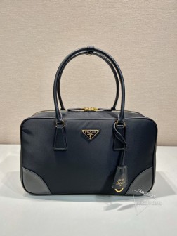 Prada普拉达 1BB114 大号再生尼龙手提袋 Saffiano皮革 一比一