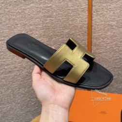 款式Style :181 Oran 拖鞋颜色Colour:烫金色Dore鞋面材料Upper mate 300