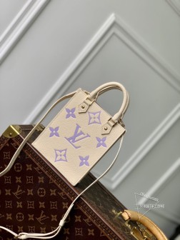 LV M69442 香芋紫PETIT SAC PLAT 手袋 Epi 皮革 顶级A货