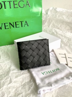 镇店之宝ZP级 BV 2020ss大编织格子短夹钱包 全羊皮材质