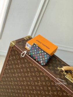 LV M13664 村上系列 再版钥匙袋 涂层帆布 黑彩