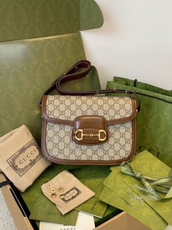 Gucci GG 马鞍包老花棕,顶级A货,改进走线设计,肩带无多余皮料
