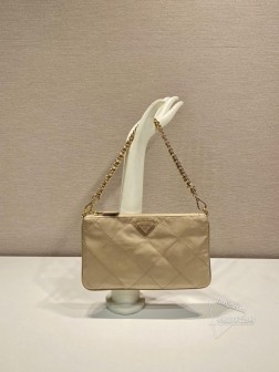 Prada普拉达 1Nl054 再生尼龙绣格Hobo腋下包 A货