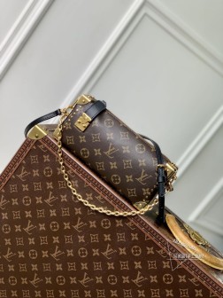 LV M20250 Slim Trunk 手袋 牛皮革 铆钉边框 金属锁扣 复刻
