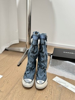 Chanel 24s隐藏款帆布小白鞋!Vintage感满满,中古复刻款get啦~高邦帆布适配秋冬,涂 1446