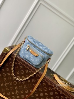 LV M83353 Mini Bumbag 丹宁布 Monogram 复古手袋