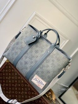 LV M22537 Week End Tote 手袋 Monogram 水洗丹宁帆布