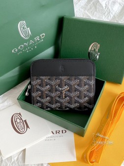GOYARD ZH0106 拉链零钱包 黑色 高仿皮具 抗造耐用