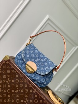 LV M46829 Sunset 手袋 Monogram Denim 帆布 有机棉纱认证