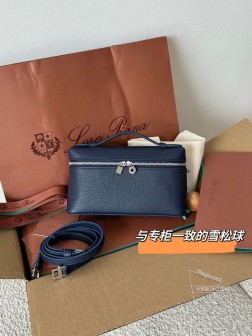 LP Loro Piana L 午夜蓝 1:1进口皮五金顶级版包包