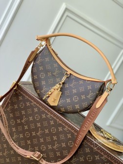 LV M12939 Loop Hobo 手袋 Monogram 涂层帆布与皮革