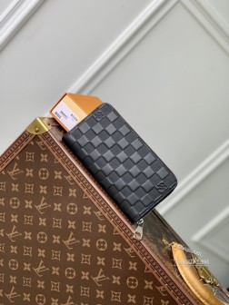 LV N60015 Damier 牛皮 Zippy 拉链钱夹