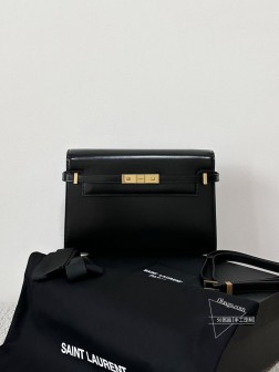 YSL Manhattan 黑金中号平纹包,顶级A货通勤包