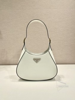 Prada普拉达 Cleo 1BC179 腋下包 斜挎包 小牛皮羊皮 A货