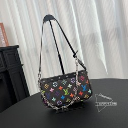 Louis Vuitton 13404 村上隆联名 黑彩 麻将包