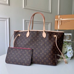 LV M41180 NEVERFULL 大号手袋 玫红 顶级A货