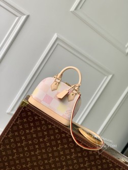 LV N40516 Damier Giant Alma BB 手袋,红格帆布材质