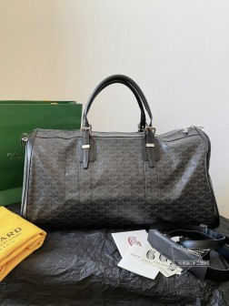 GOYARD jet black 限定 Boston旅行袋 黑红配色 高仿