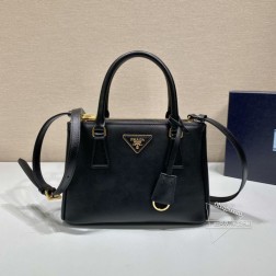Prada 1BA896 Galleria 手袋 专柜升级 进口十字纹牛皮 尺寸