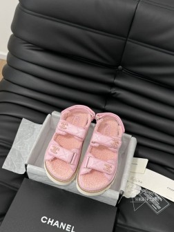 发泡大底版本 Chanel 24新款羊毛魔术贴凉鞋系列秋冬羊毛系列版本高版本 内里全羊毛 Size3 1174