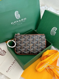 GOYARD 24年新款钥匙扣零钱包 黑棕 高仿