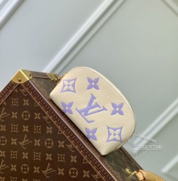 LV M45915 香芋紫 Monogram 化妆包 圆形帆布制造 顶级复刻